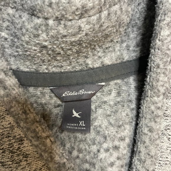 Eddie bauer fleece with pockets beige size XL - Picture 2 of 6